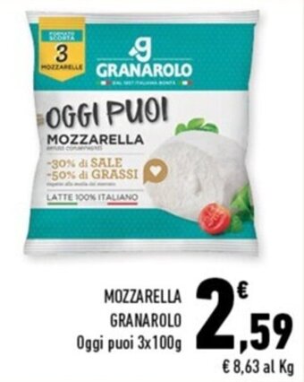 Conad Margherita MOZZARELLA GRANAROLO Oggi puoi 3x100g offerta