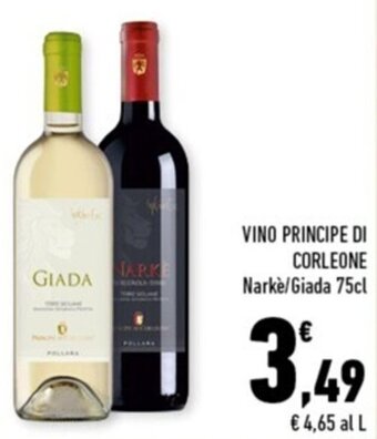 VINO PRINCIPE DI CORLEONE Narke/Giada 75cl