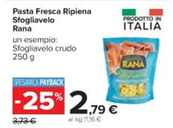 Pasta Fresca Ripiena Sfogliavelo Rana 250 g