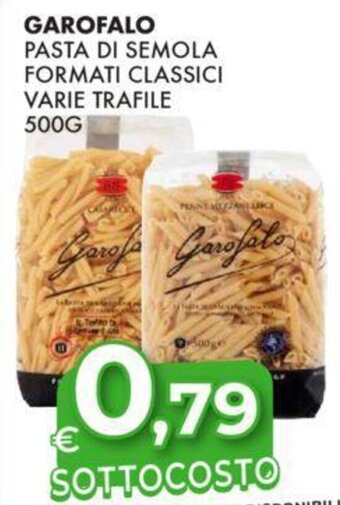 Eté GAROFALO PASTA DI SEMOLA FORMATI CLASSICI VARIE TRAFILE 500 G offerta