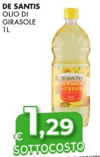 Eté DE SANTIS OLIO DI GIRASOLE 1 L offerta