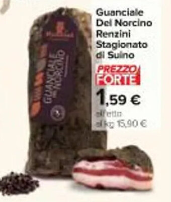 Carrefour Iper Guanciale Del Norcino Renzini Stagionato di Suino offerta