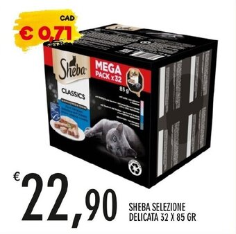 Moby Dick SHEBA SELEZIONE DELICATA 32 X 85 GR offerta