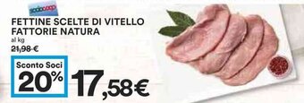 Coop FETTINE SCELTE DI VITELLO FATTORIE NATURA offerta