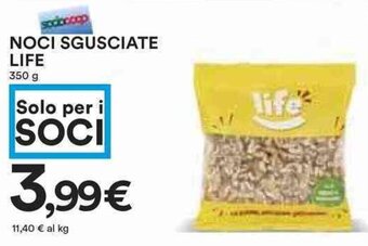 Coop NOCI SGUSCIATE LIFE 350 g offerta