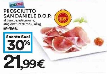 Coop PROSCIUTTO SAN DANIELE D.O.P. offerta