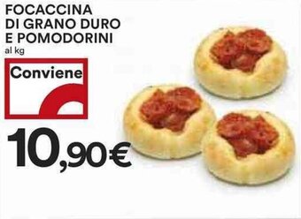 Coop FOCACCINA DI GRANO DURO E POMODORINI offerta