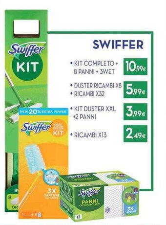 Proshop SWIFFER KIT COMPLETO + 8 PANNI +3WET offerta