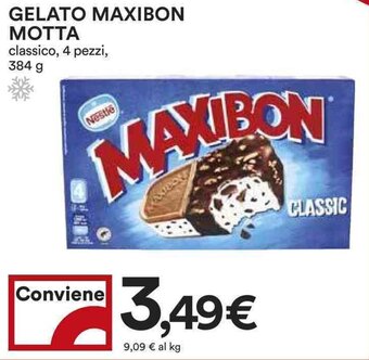 Coop GELATO MAXIBON MOTTA classico, 4 pezzi, 384 g offerta