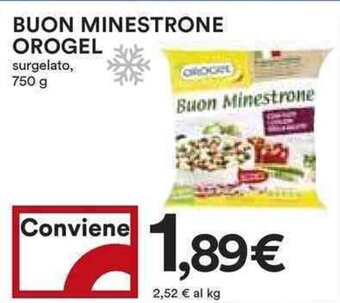 Coop BUON MINESTRONE OROGEL surgelato, 750 g offerta