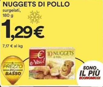 Coop NUGGETS DI POLLO surgelati, 180 g offerta