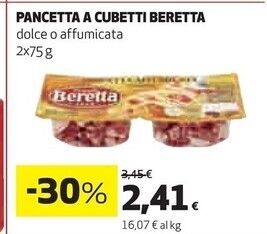 Coop Beretta pancetta a cubetti offerta