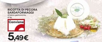 Coop RICOTTA DI PECORA SARDAFORMAGGI offerta