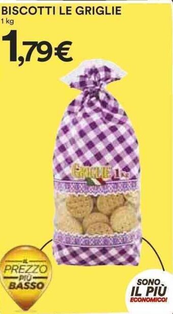 Coop BISCOTTI LE GRIGLIE 1 kg offerta