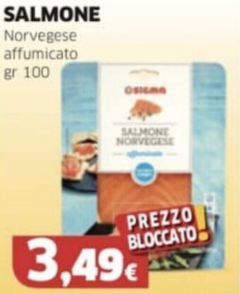 SALMONE Norvegese affumicato gr 100