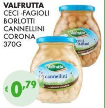 Eté VALFRUTTA CECI-FAGIOLI BORLOTTI CANNELLINI CORONA 370G offerta