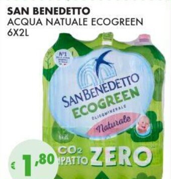 Eté SAN BENEDETTO ECOGREEN ACQUA NATUALE ECOGREEN 6X2L offerta