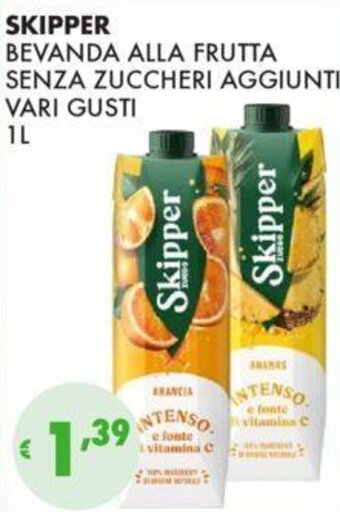 Eté SKIPPER BEVANDA ALLA FRUTTA SENZA ZUCCHERI AGGIUNTI VARI GUSTI 1 L offerta