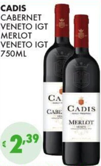 CADIS CABERNET VENETO IGT MERLOT VENETO IGT 750ML