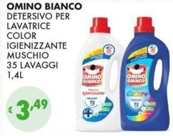 Eté OMINO BIANCO DETERSIVO PER LAVATRICE COLOR IGIENIZZANTE MUSCHIO 35 LAVAGGI 1,4L offerta
