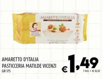 AMARETTO D'ITALIA PASTICCERIA MATILDE VICENZI gr 175