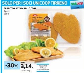 Coop Coop grancotoletta di pollo offerta