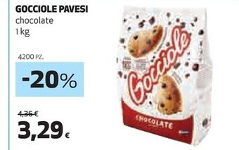 Coop Pavesi gocciole offerta