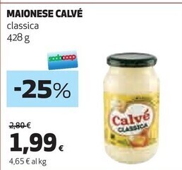 Coop Calvè maionese offerta