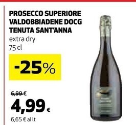 Coop Tenuta sant'anna prosecco superiore valdobbiadene docg offerta