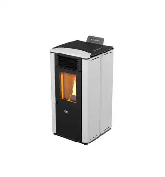 Eurobrico Stufa a pellet design 8 bianca 7,8 kw - canadian stove offerta