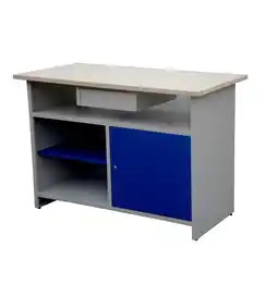 Eurobrico Banco da lavoro con ripiani e anta, 120x60x84 cm offerta