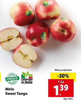 Lidl Mele Sweet Tango 900 g confezione offerta