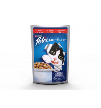 Eurobrico Felix le ghiottonerie, alimento umido per gatto con manzo in gelatina offerta
