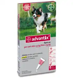 Eurobrico Advantix spot on antiparassitario per cani da 10 a 25 kg - bayer offerta