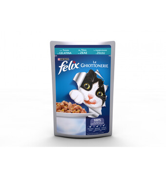 Eurobrico Felix le ghiottonerie, alimento umido per gatto, con tonno in gelatina offerta