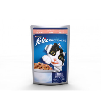 Eurobrico Felix le ghiottonerie, alimento umido per gatto con salmone in gelatina offerta