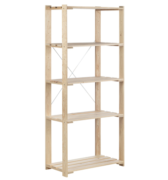 Eurobrico Scaffale 'nova' 5 piani in pino, 76,5x38,5x174,5 cm offerta