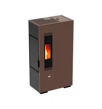 Stufa a pellet slim mini 5 ruggine 4,4 kw - canadian stove