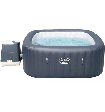 Eurobrico Piscina idromassaggio gonfiabile riscaldata 180x180x71 cm 'lay-z-spa hawaii hydrojet pro' con copertura gonfiabile, cartuccia offerta