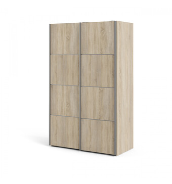 Eurobrico Armadio 'verona' ante scorrevoli quercia, 122x64x200cm offerta