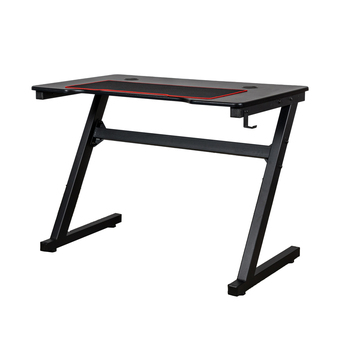 Eurobrico Scrivania da gaming nera con mousepad, 100x60x73,5 cm offerta