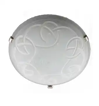 Eurobrico Plafoniera 'greca' vetro bianco, ?30 cm offerta