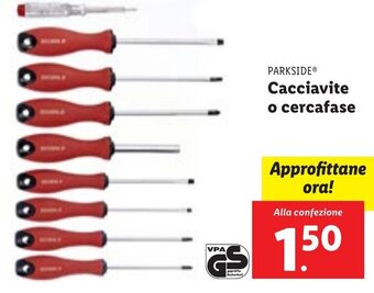 Lidl PARKSIDE Cacciavite o cercafase offerta
