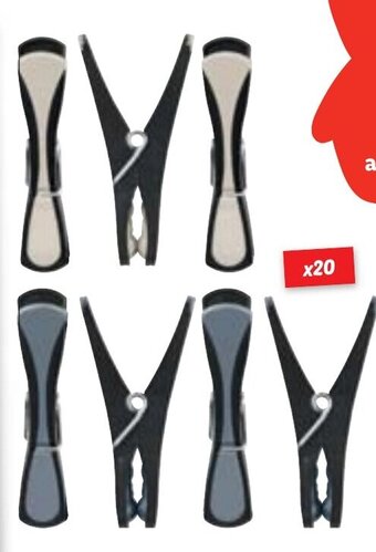 Lidl LIVARNO home Set mollette, 20 pezzi offerta