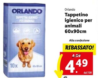 Orlando Tappetino igienico per animali 60x90cm
