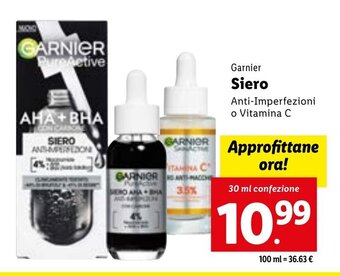 Lidl Garnier Siero 30 ml confezione offerta