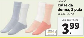 Lidl esmara® Calze da donna, 2 paia offerta