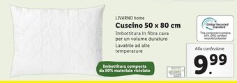 Lidl LIVARNO home Cuscino 50 x 80 cm offerta