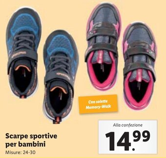 Lidl Scarpe sportive per bambini offerta