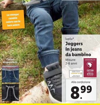 Lidl lupiluⓇ Joggers in jeans da bambino offerta